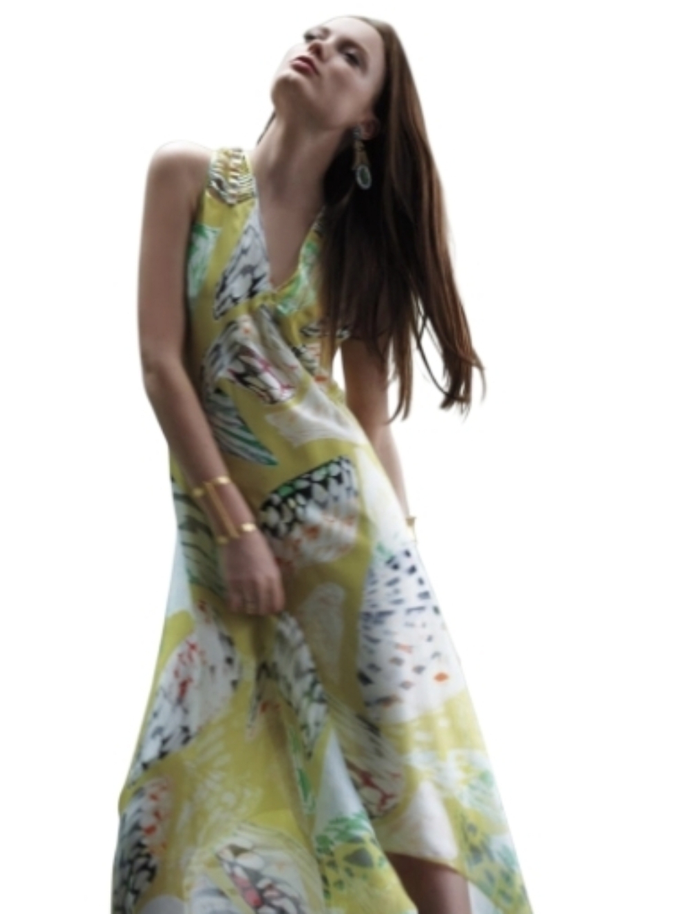 Leifsdottir 8 HiLo Silk Inagua Maxi Butterfly Dress